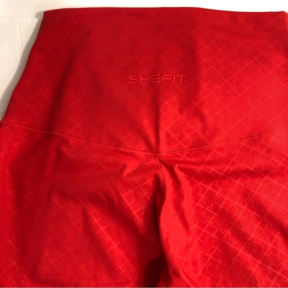 SheFit Leggings BOSS Pants NEW Red Size Large NWT - Picture 12 of 17
